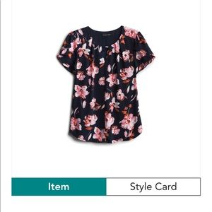 41 hawthorn top navy floral